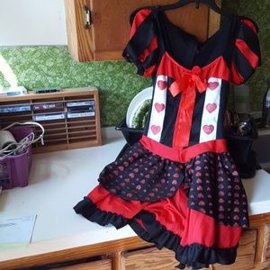 Queen of hearts costume dress